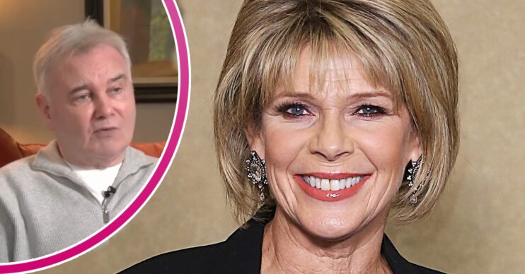 Ruth Langsford smiling and Eamonn Holmes looking to the side