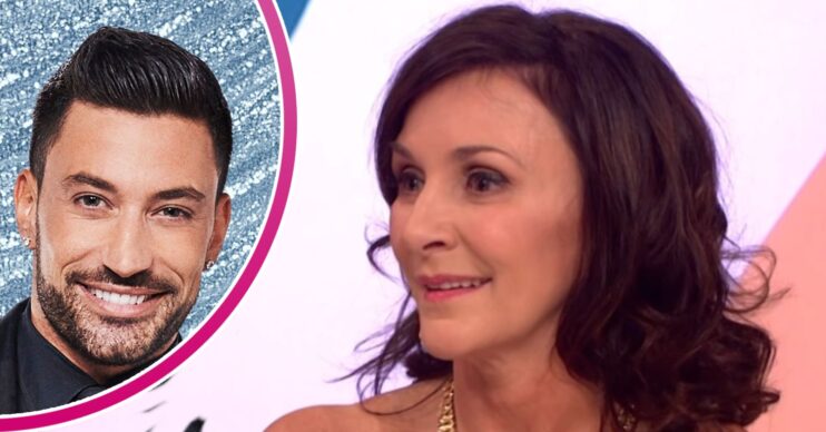Shirley Ballas on Loose Women and Giovanni Pernice smiling