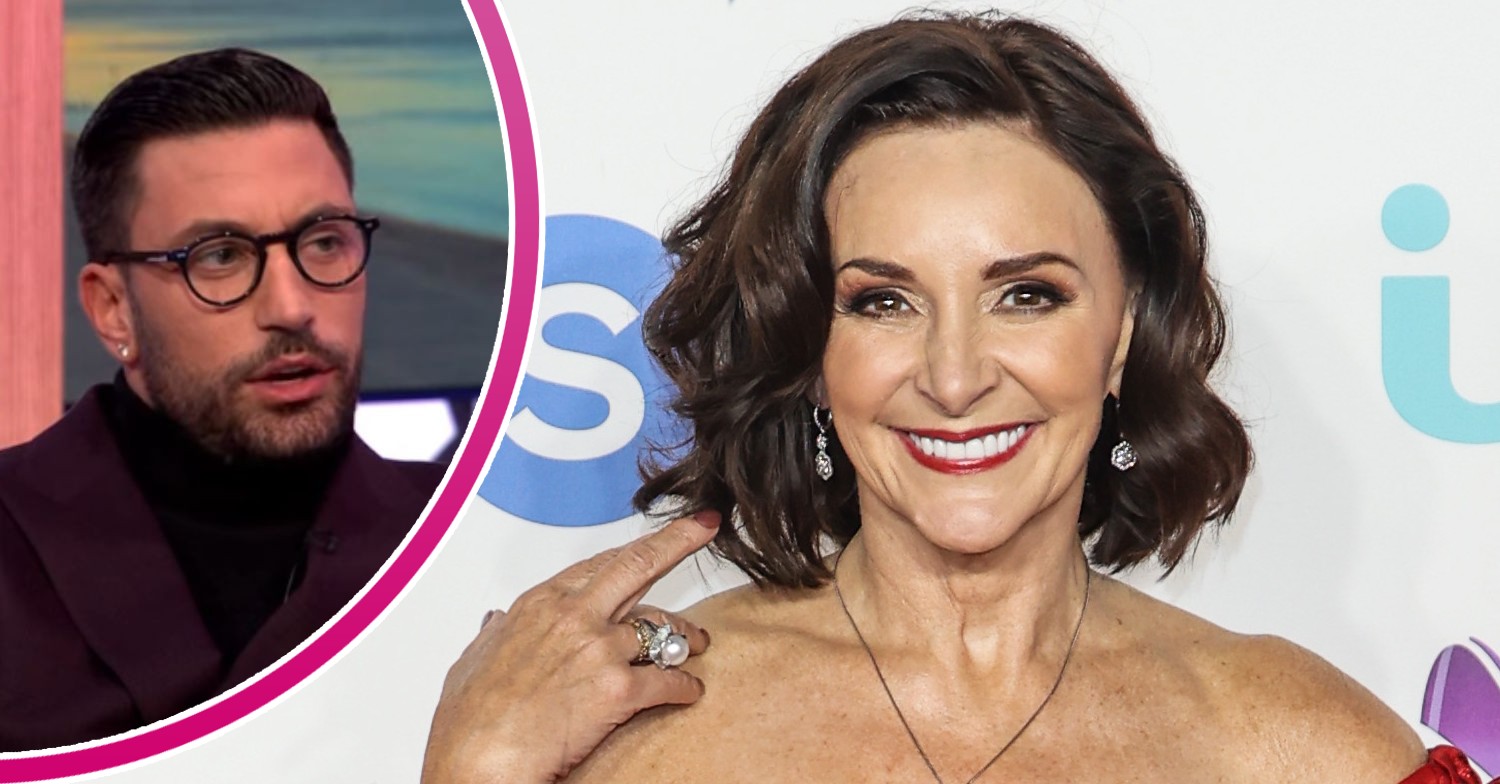 Shirley Ballas smiling and Giovanni Pernice looking in front