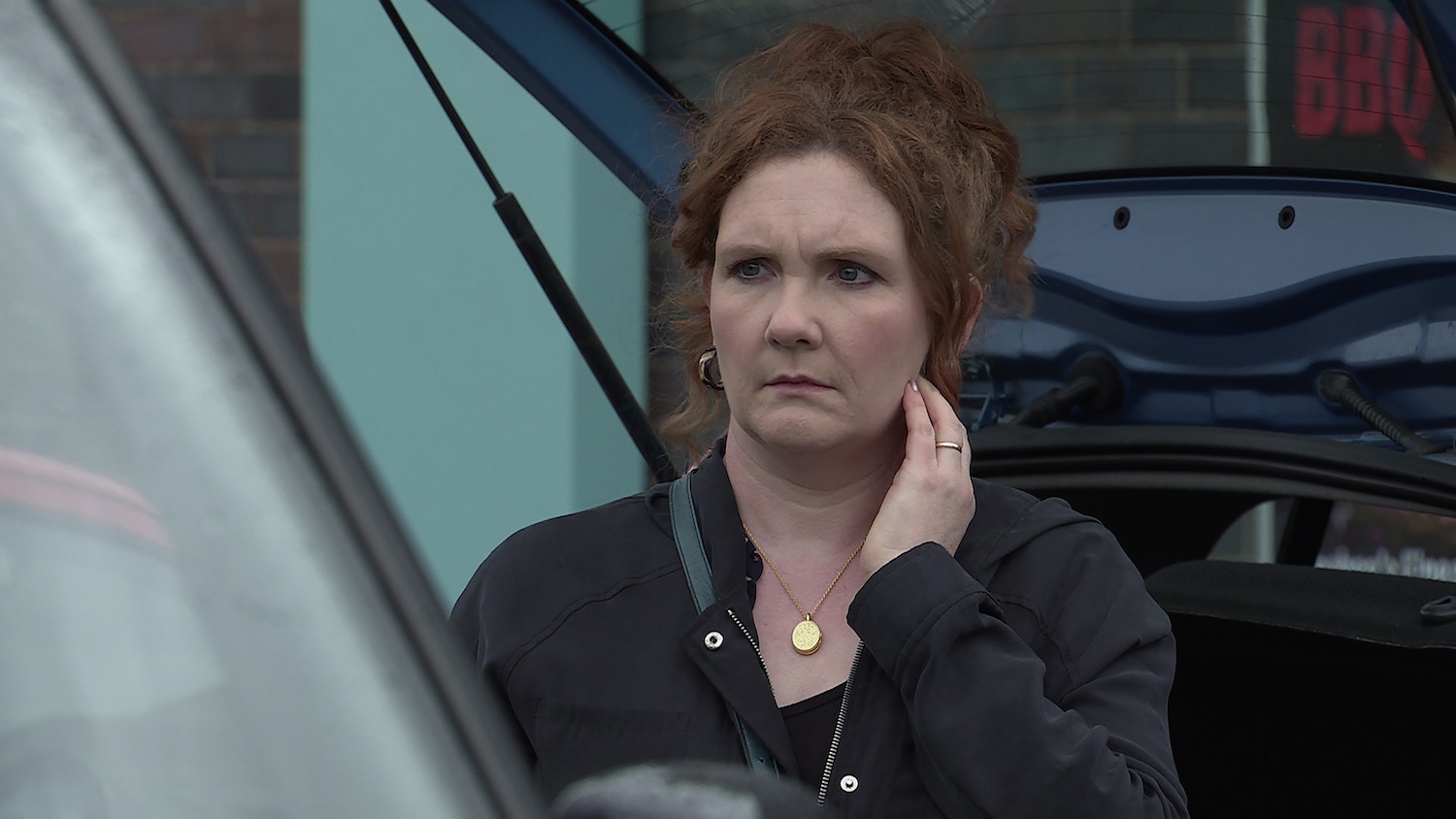 Fiz looks shocked on Corrie