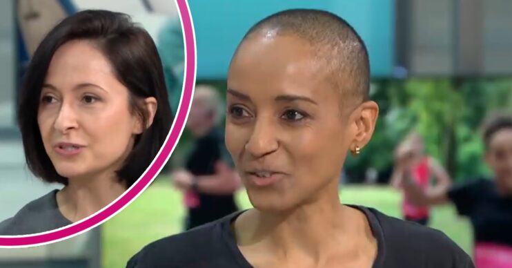 Adele Roberts on GMB with girlfriend in bubble