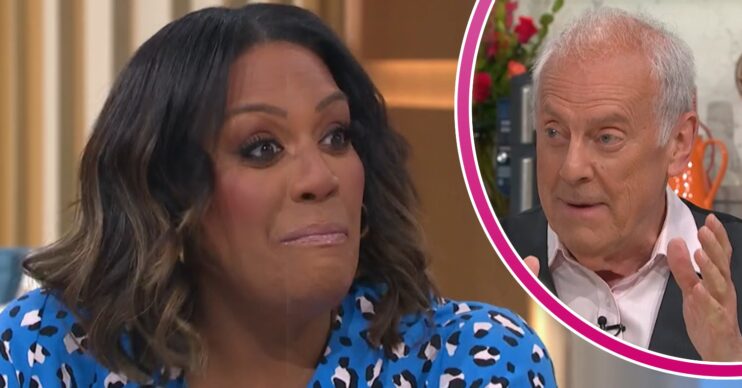 Alison Hammond and Gyles Brandreth on This Morning in ED composite