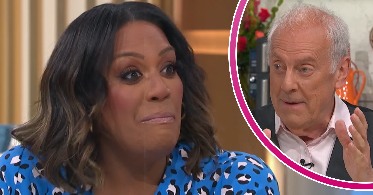 Alison Hammond and Gyles Brandreth on This Morning in ED composite
