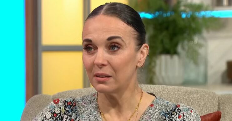 Amanda Abbington speaking in Lorraine interview