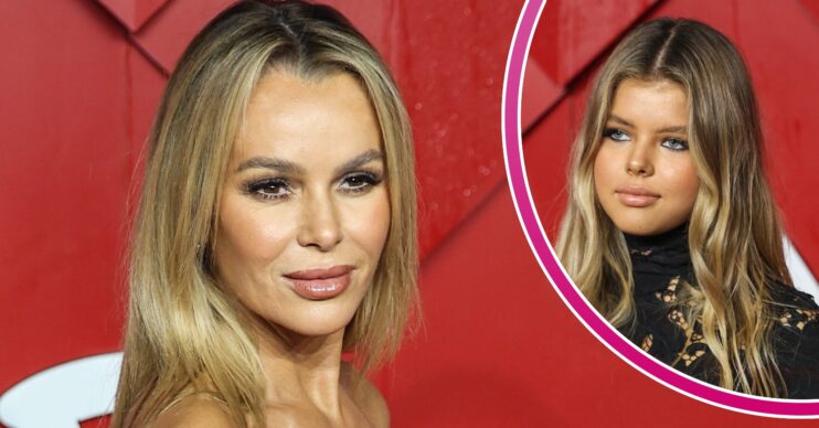 Amanda Holden and daughter Lexi at event