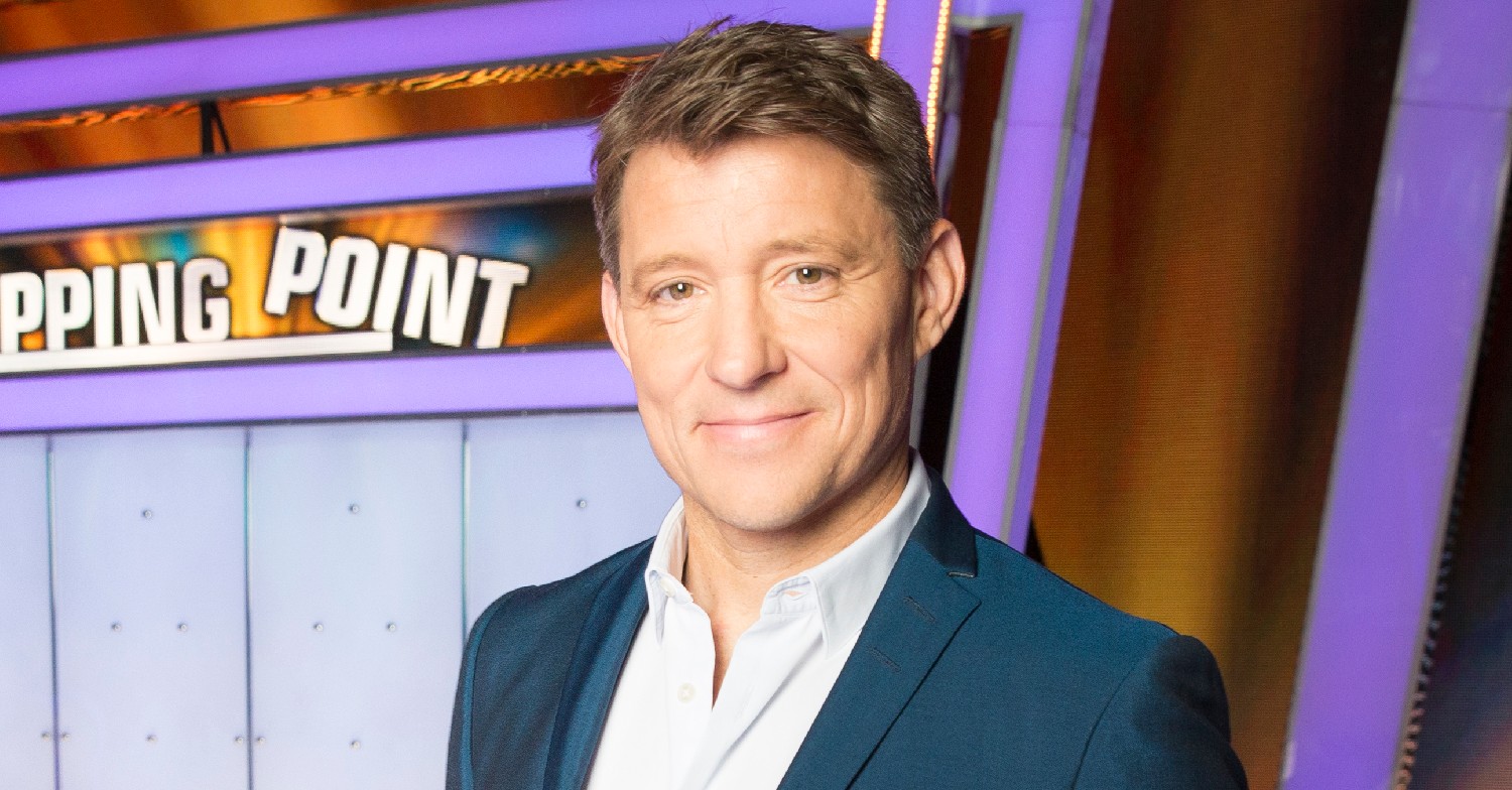 Ben Shephard smiling on set of Tipping Point