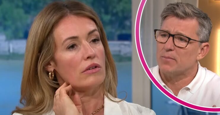 Cat Deeley and Ben Shephard on This Morning looking concerned