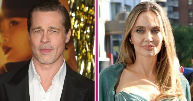 ED composite of Brad Pitt and Angelina Jolie at events