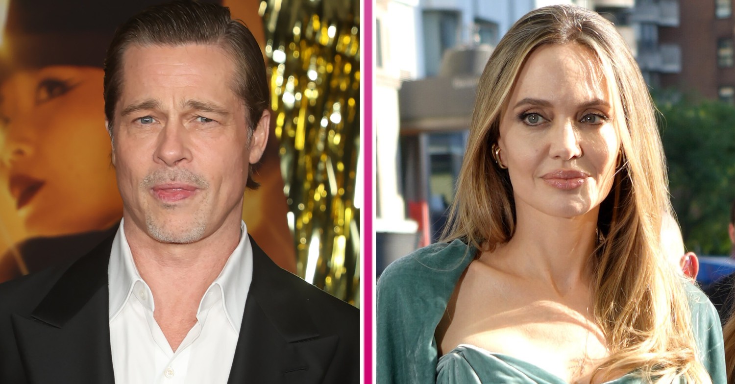 ED composite of Brad Pitt and Angelina Jolie at events