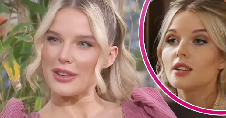 Coronation Street's Helen Flanagan, and in a bubble is Rosie Webster