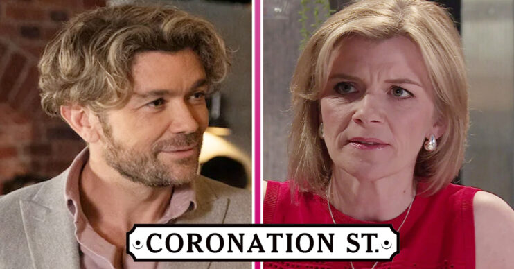 Coronation Street's Leanne, Rowan, the Corrie logo