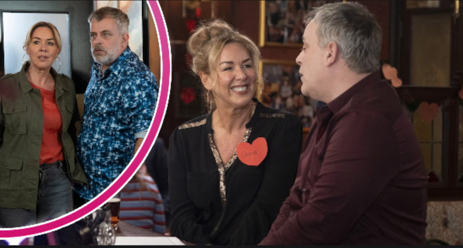 Cassie and Steve in Coronation Street