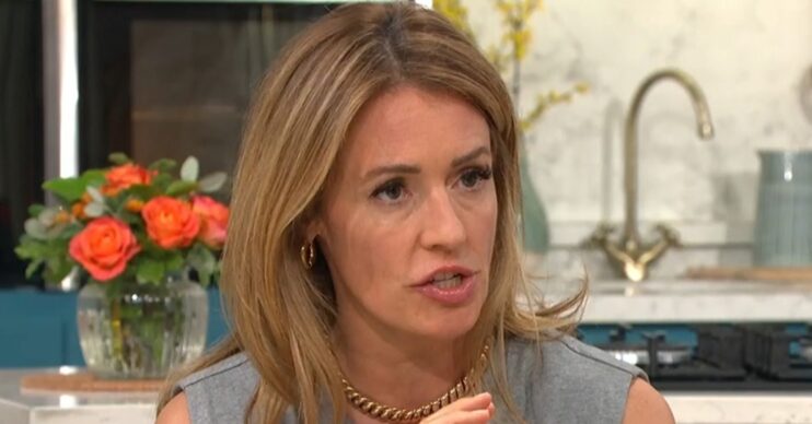 Cat Deeley talking on This Morning today