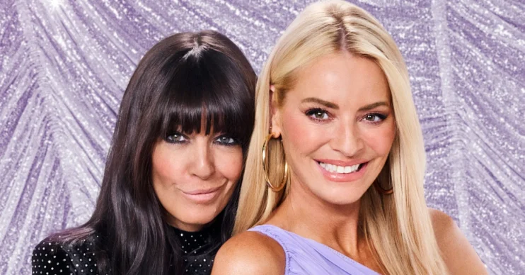Claudia Winkleman and Tess Daly smiling in Strictly promo shot