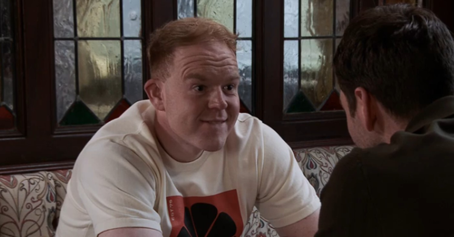 Craig with Kit at the pub on Corrie