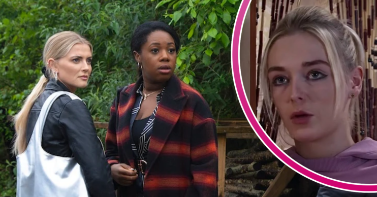Coronation Street's Bethany, Dee-Dee, and in a bubble is Lauren