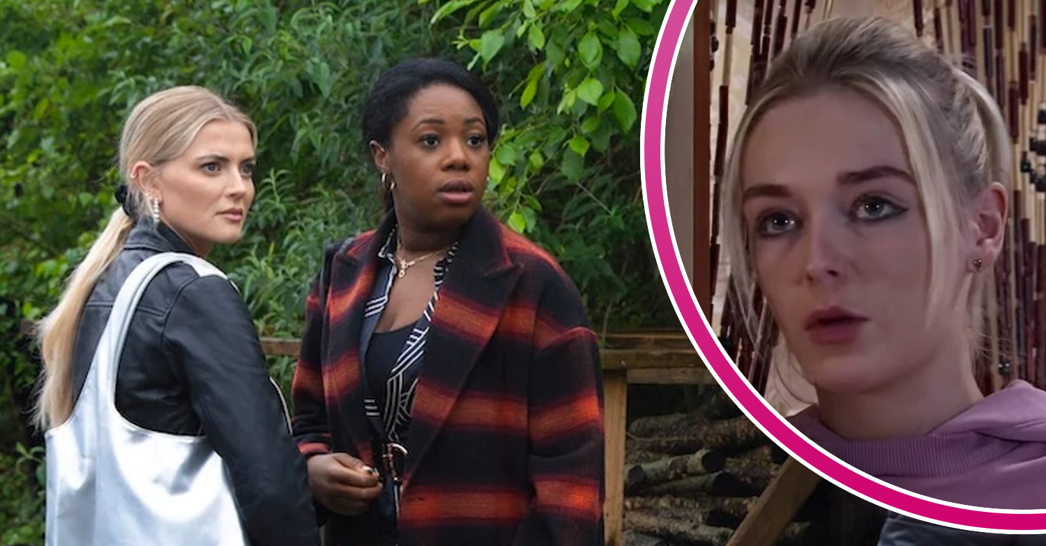 Coronation Street's Bethany, Dee-Dee, and in a bubble is Lauren