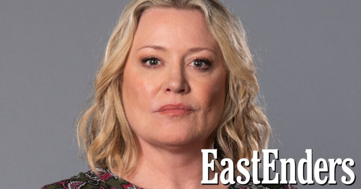 EastEnders' Jane Beale, and the EastEnders logo