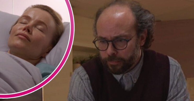 EastEnders' Reiss, and in a bubble is Debbie