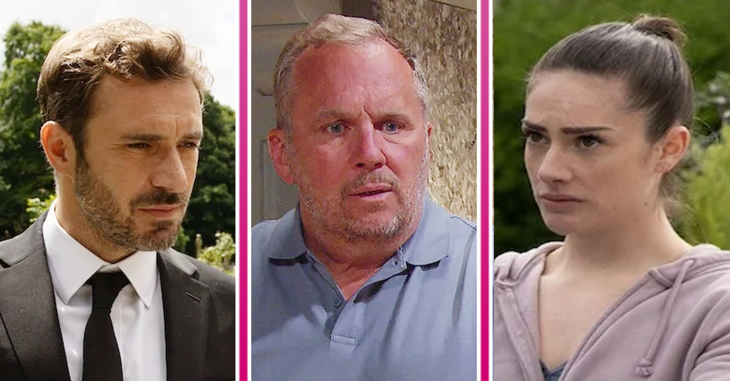 Emmerdale's John Sugden, Will Taylor, Victoria Sugden