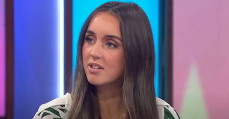 Emily Andre speaking on Loose Women