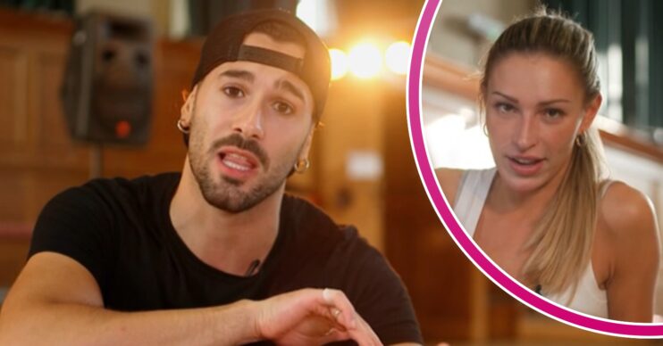 Graziano Di Prima and Zara McDermott in Strictly rehearsals in ED composite