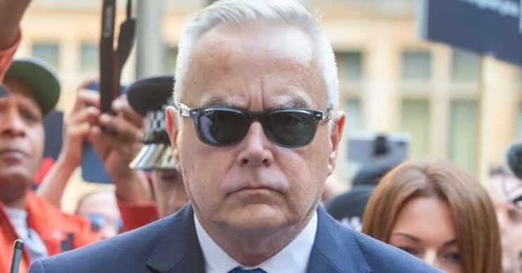 Huw Edwards at court