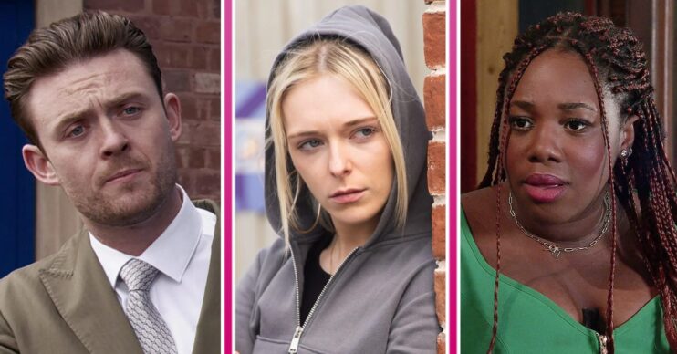Composite image of Joel, Lauren and Dee-Dee on Corrie (Credit: ITV/Composite: ED!)