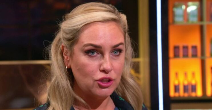Josie Gibson looks emotional