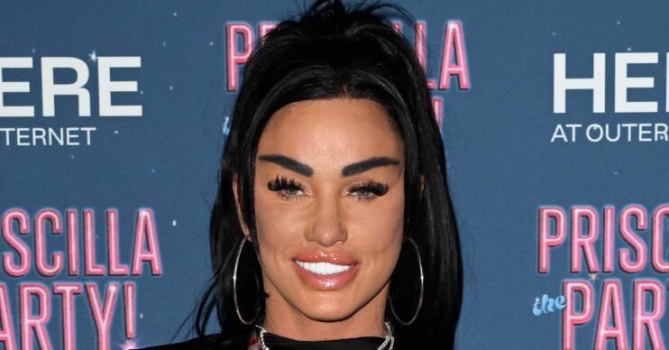 Katie Price smiling at event