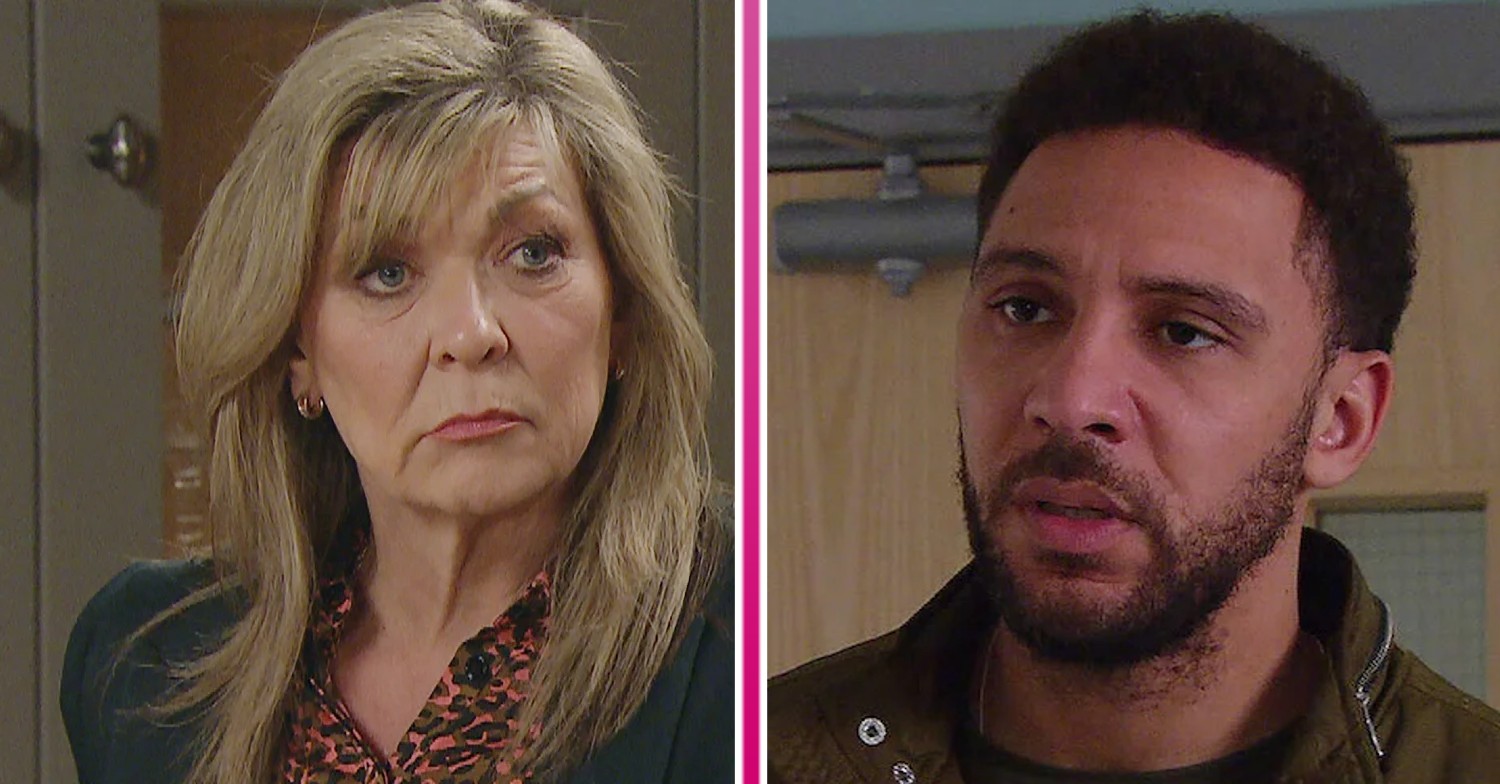 Composite image of Kim and Billy on Emmerdale (Credit: ITV/Composite: ED!)
