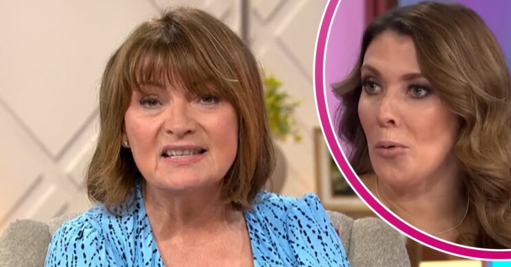 Lorraine Kelly speaking on her ITV show today and Kym Marsh on Loose Women