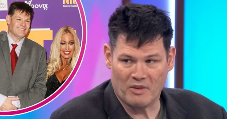 Mark Labbett from The Chase on Loose Women and with ex Hayley inset