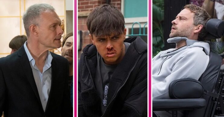 Composite image of Nick, Mason and Paul on Corrie (Credit: ITV/Composite: ED!)