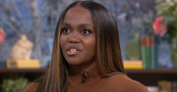 Oti Mabuse speaking on This Morning
