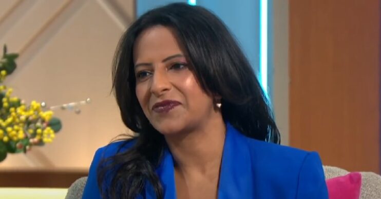 GMB star Ranvir Singh in blue blazer on Lorraine