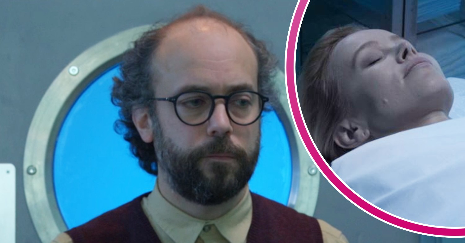Reiss looking guilty on EastEnders; inset, dead Debbie (Credit: BBC/Composite: ED!)