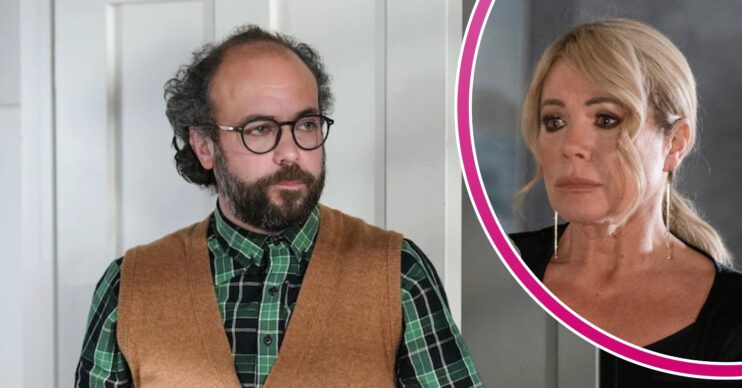 EastEnders' Reiss, and in a bubble is Sharon