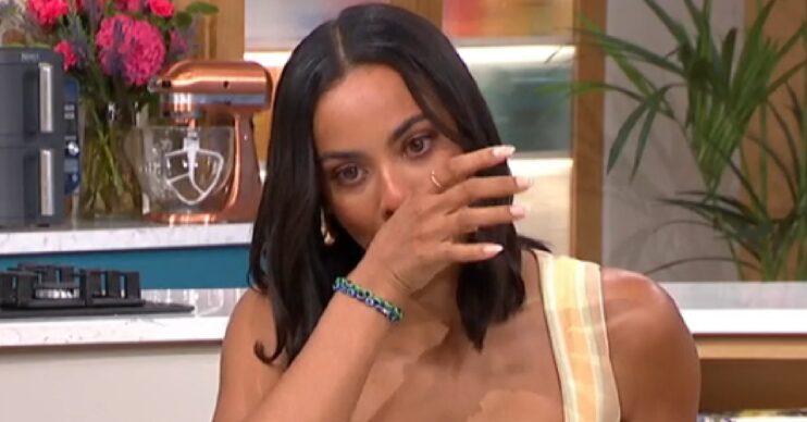 Rochelle Humes in tears on This Morning today