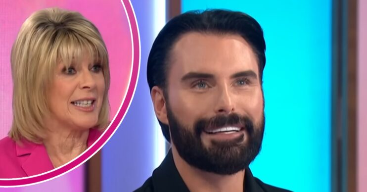 Rylan Clark on Loose Women with Ruth Langsford in bubble
