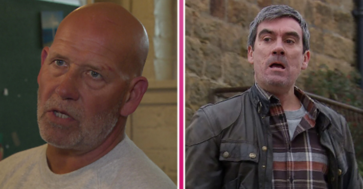 Les and Cain in Emmerdale