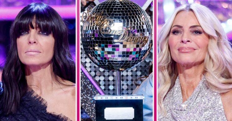 Claudia Winkleman Tess Daly and the Strictly glitterball