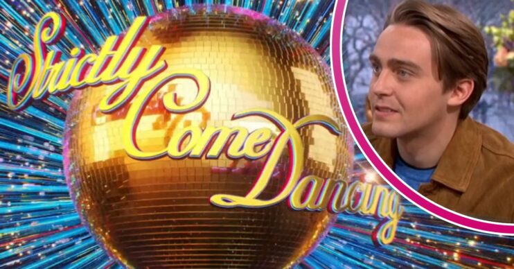 Strictly logo and Barney Walsh in ED composite