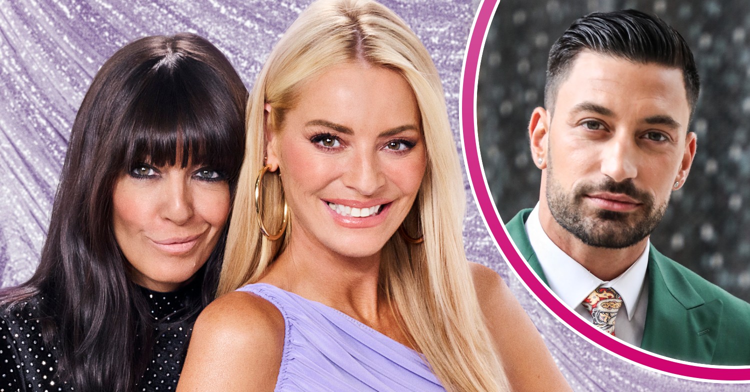 Claudia and Tess in Strictly promo pic and Giovanni Pernice in ED composite