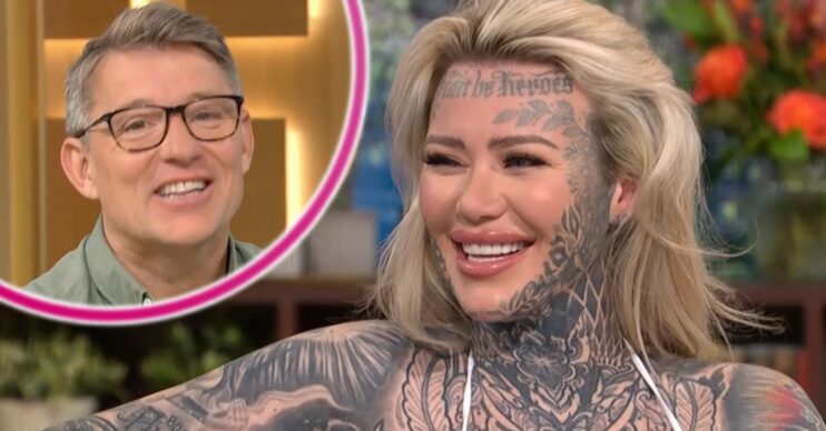 Ben Shephard on This Morning with tattooed guest