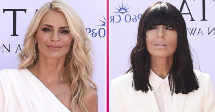 ED composite of Strictly 2024 hosts Tess Daly and Claudia Winkleman at BAFTAs