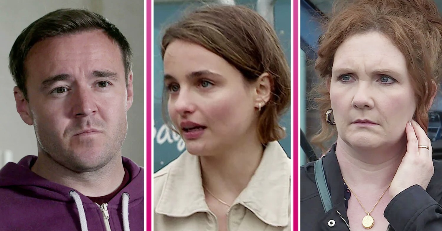 Composite image of Fiz, Alina and Tyrone on Corrie (Credit: ITV/Composite: ED!)