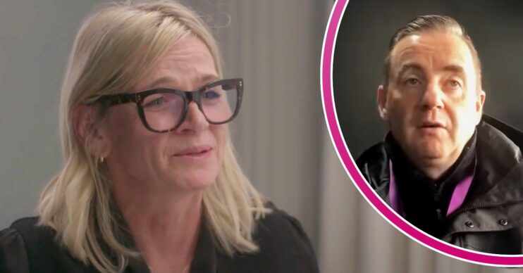 Zoe Ball speaking / John Hunt during an interview