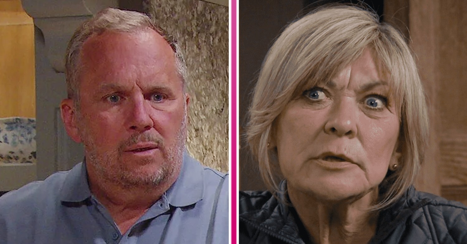 Composite image of Will and Kim on Emmerdale (Credit: ITV/Composite: ED!)