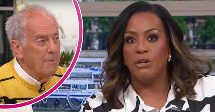 Gyles Brandreth on This Morning / Alison hammond speaking to camera